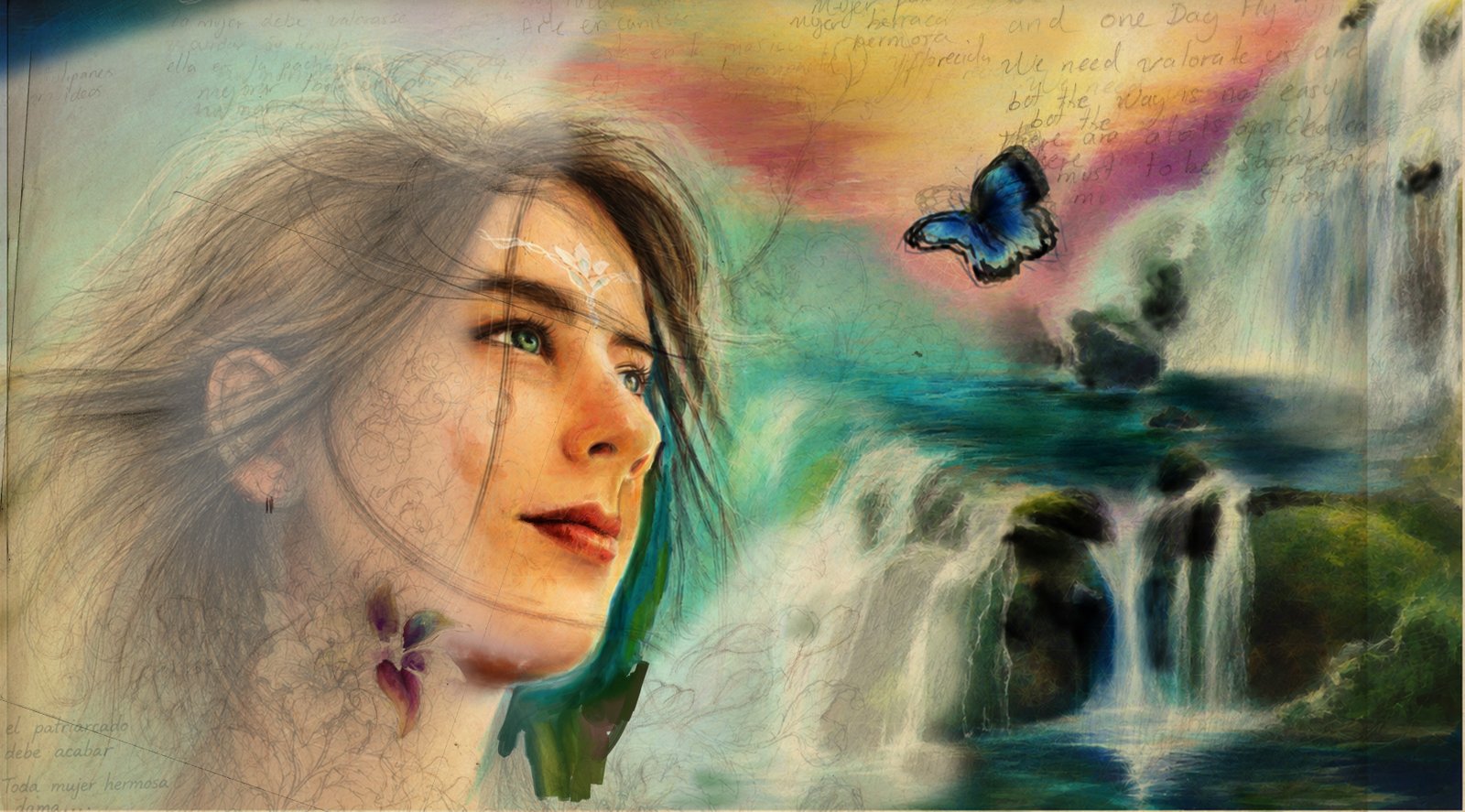 Hyperrealistic concept-art by MAURYARTE — Compositional sketch exploring figure boundaries